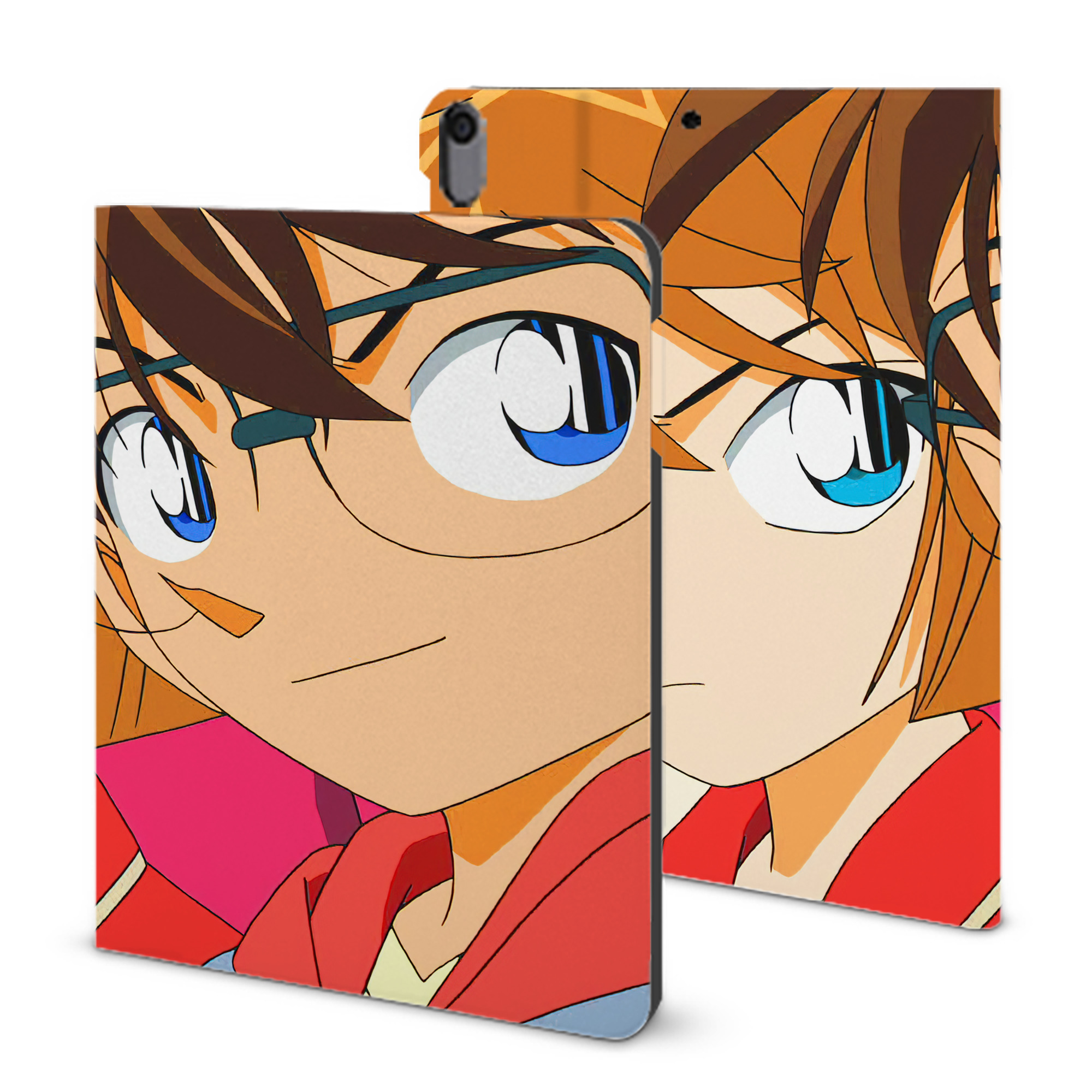 （画像用） 名探偵コナン Detective Conan IPad ケース ブック型 PUレザー TPU 耐衝撃 軽量 薄型 ペン収納なし 全面保護 IPad 各モデル対応